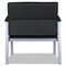Alera MetaLounge Series 30.51 in. x 26.96 in. x 33.46 in. Bariatric Guest Chair - Black/Silver